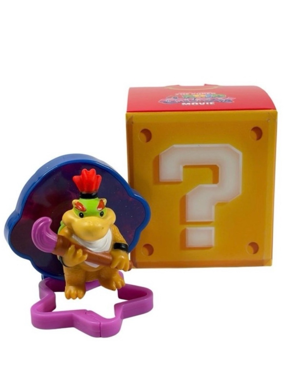 Yellow Bowser-Inspired Mystery Block Figure Toy - Bowser Junior
